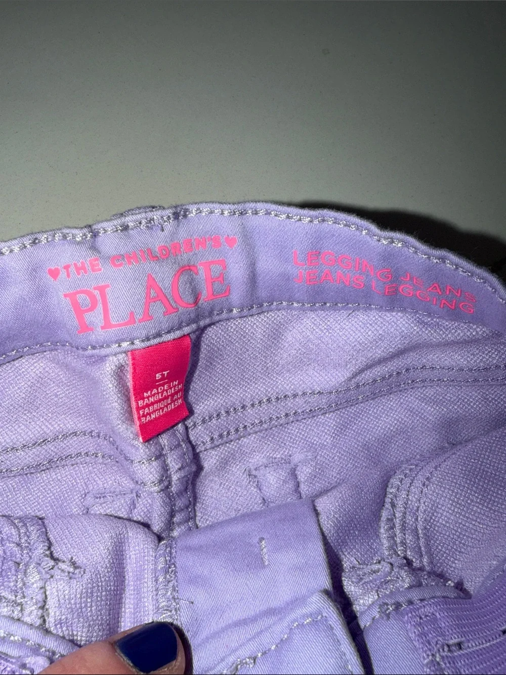 The Children's Place Pink & Lavender Stretch Pull-On Leggings